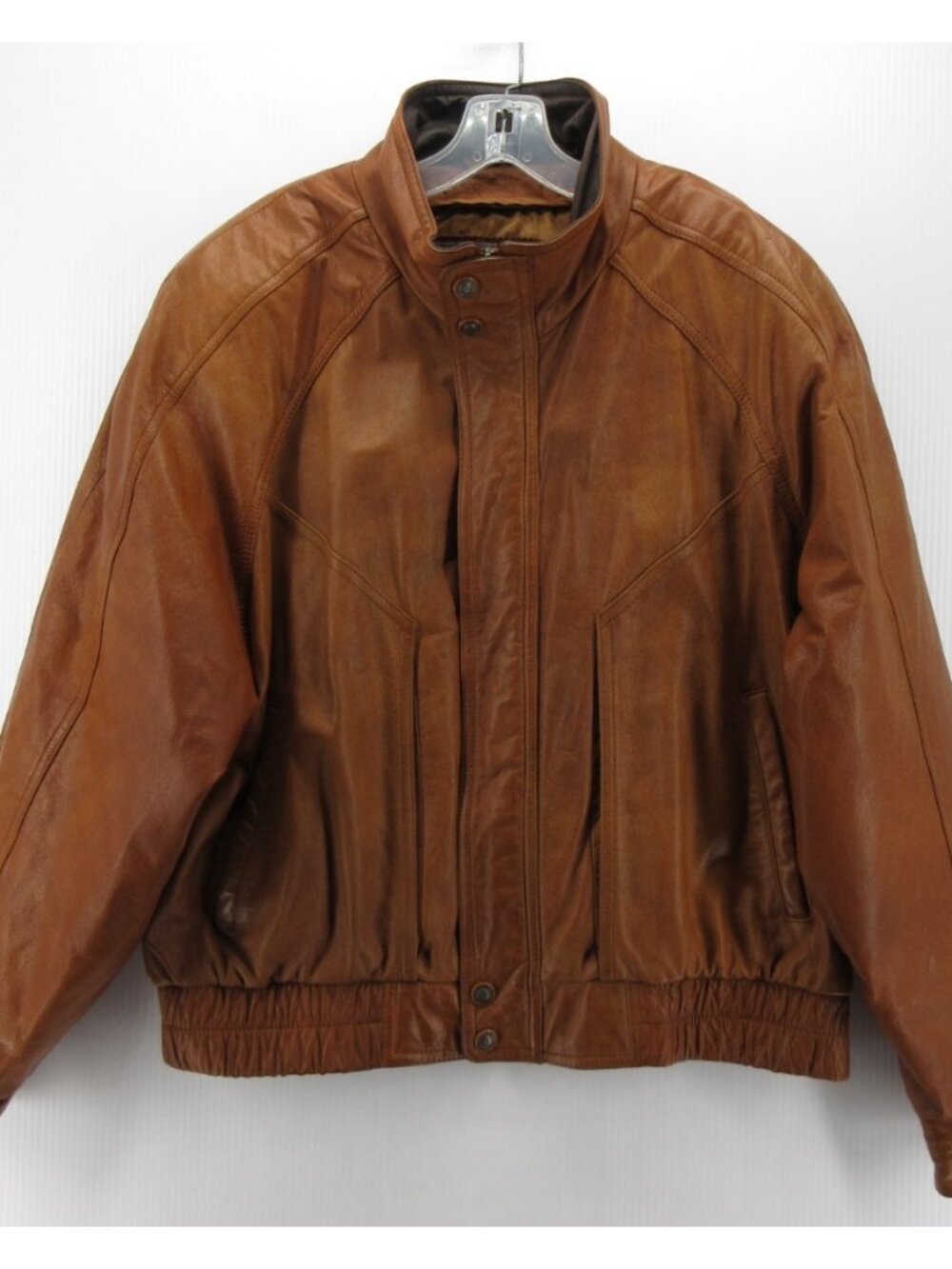VINTAGE Wilsons Adventure Bound Jacket XL Leather Bomber Coat Zip Up *